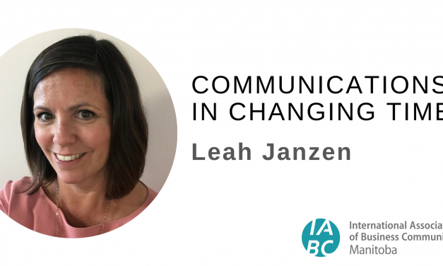 Oct 16 PD: Communications in Changing Times with Leah Janzen