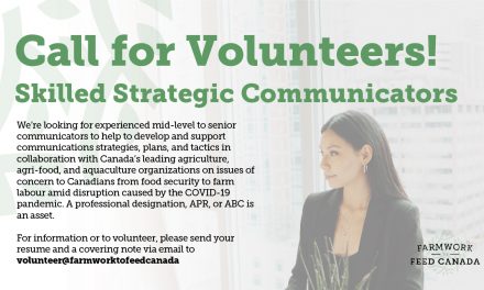 Skilled Strategic Communicators (Volunteer position) – Farmwork to Feed Canada