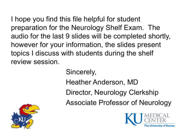 How to prepare for neuro shelf