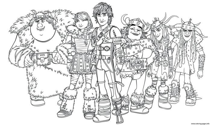 How to train your dragon coloring pages