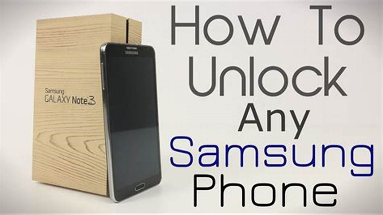 How To Unlock Samsung Galaxy