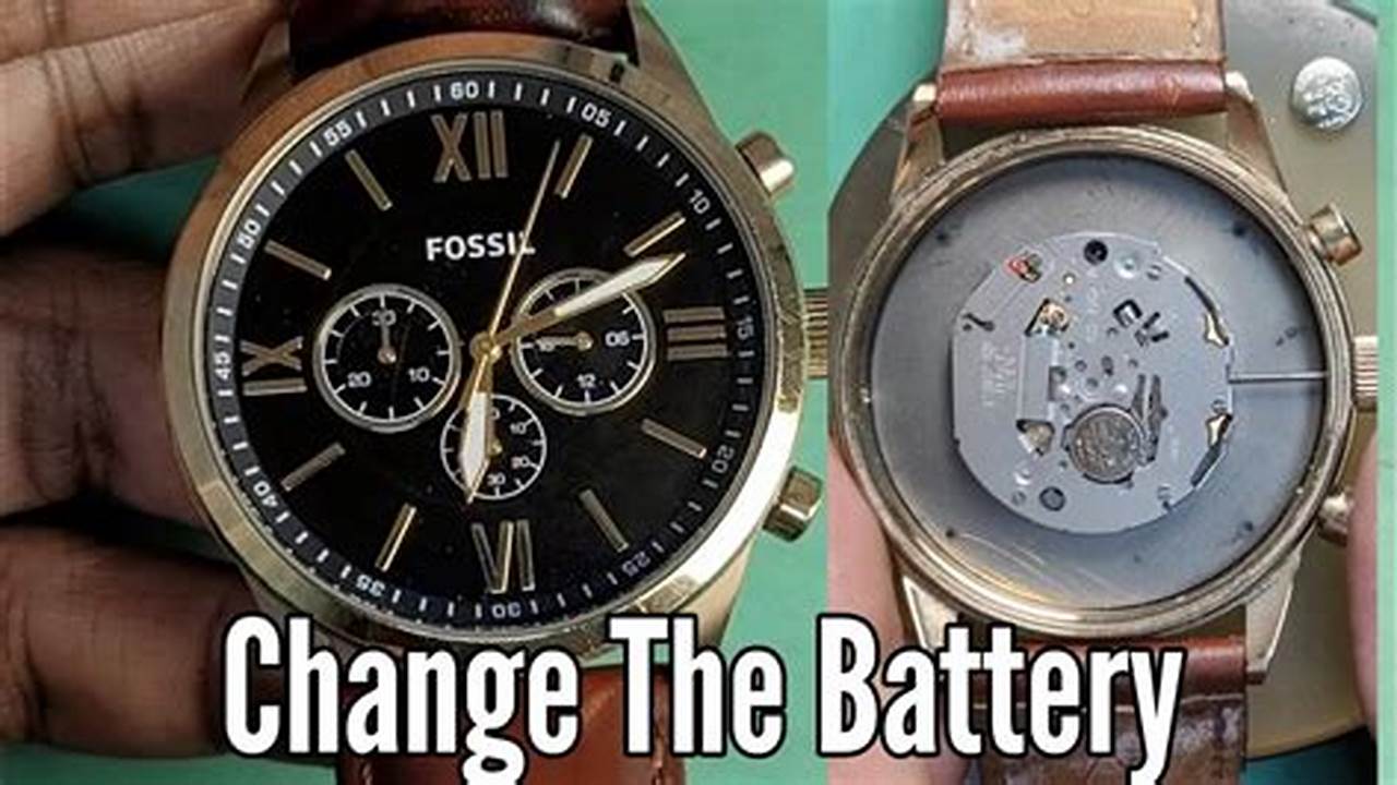 How To Change Battery Fossil Watch
