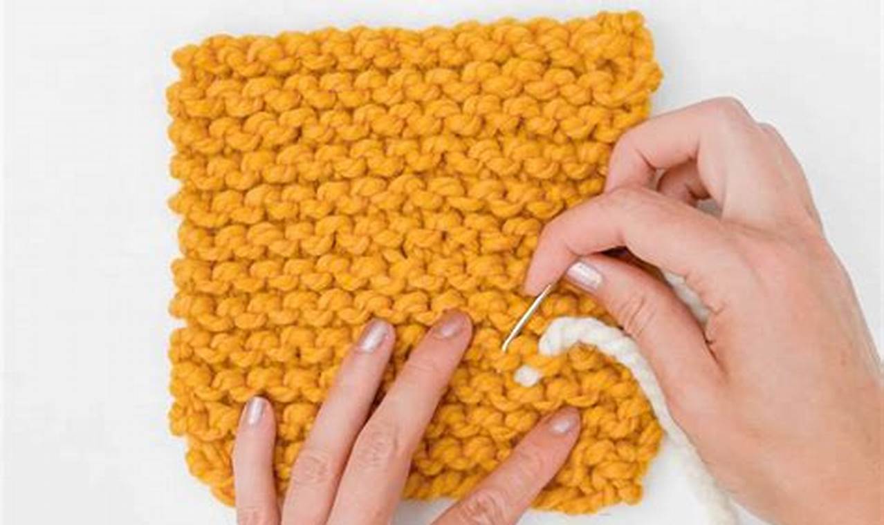 The Definitive Guide to Weaving Ends in Knitting: A Step-by-Step Tutorial