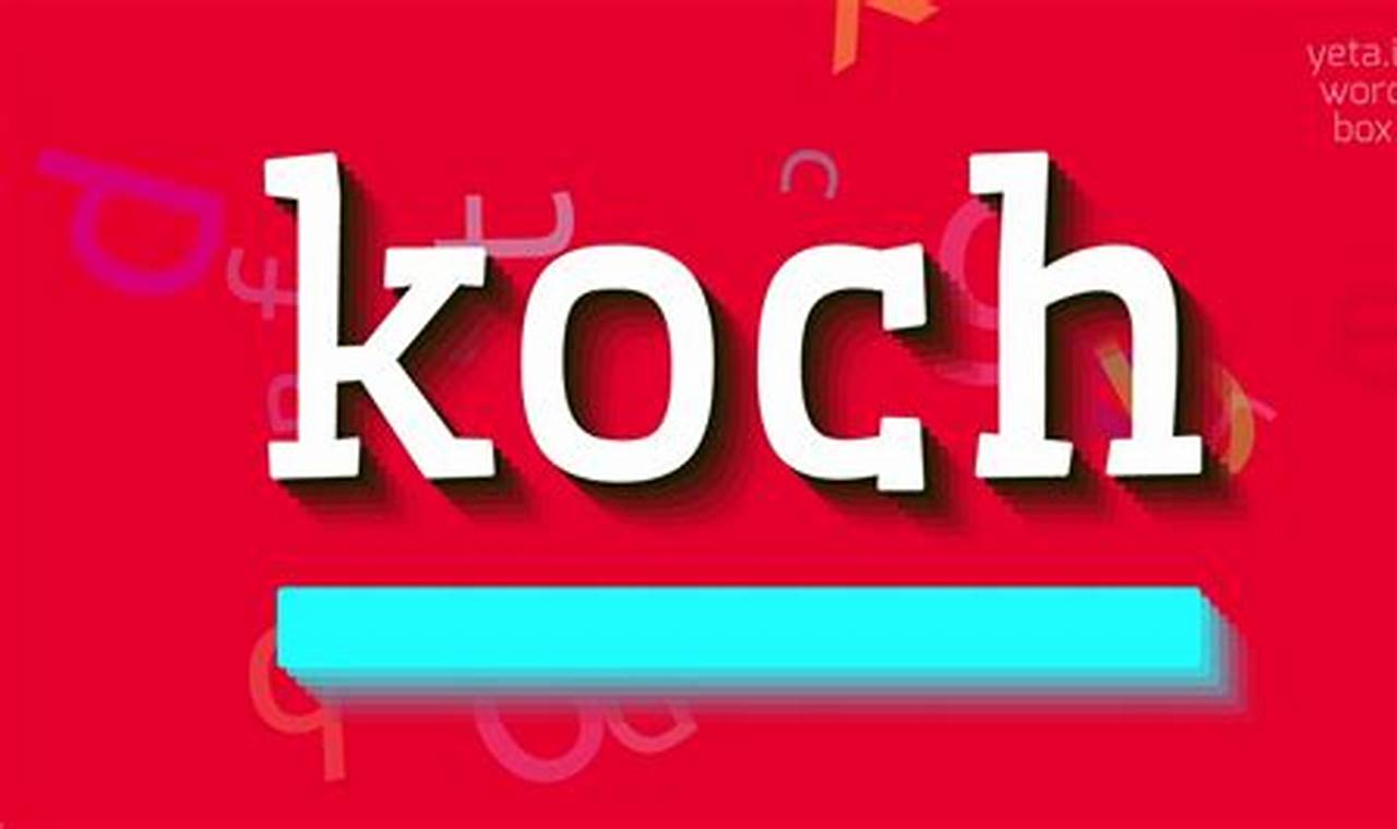The Effortless Guide to Pronouncing "Koch" Correctly