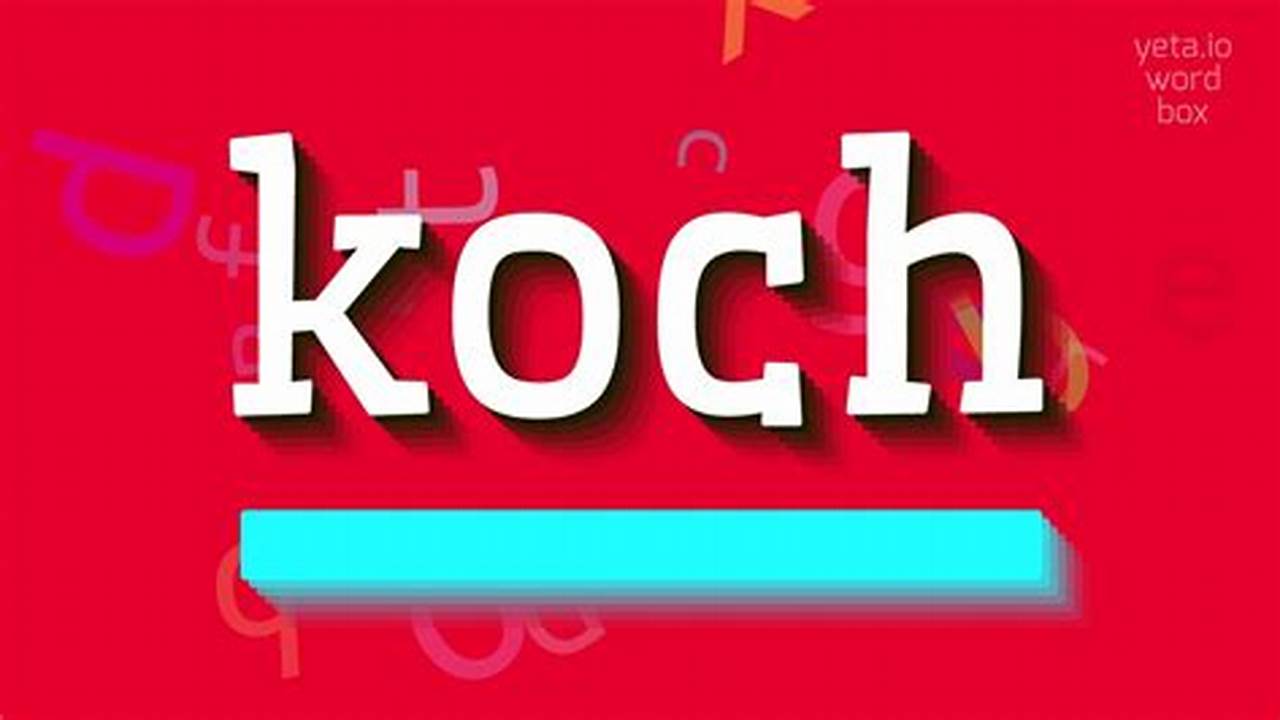 The Effortless Guide to Pronouncing "Koch" Correctly