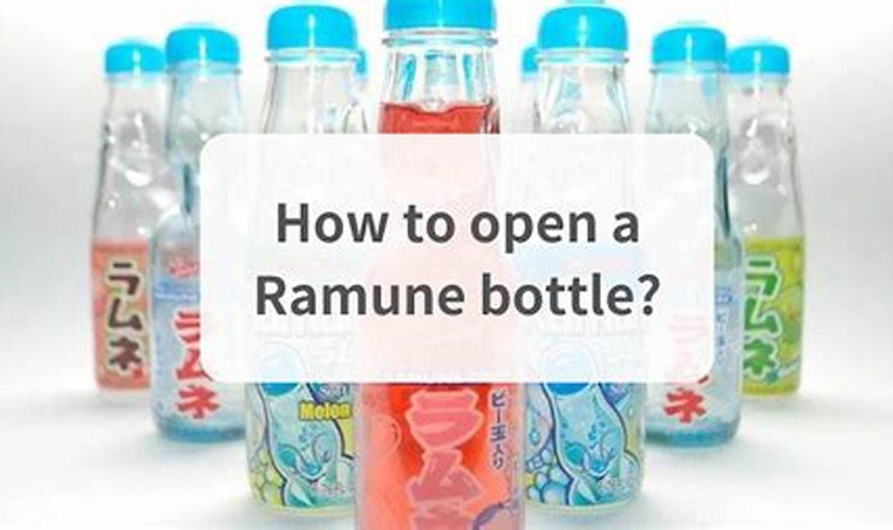 A Beginner's Guide: How to Open a Carbonated Ramune Drink Safely