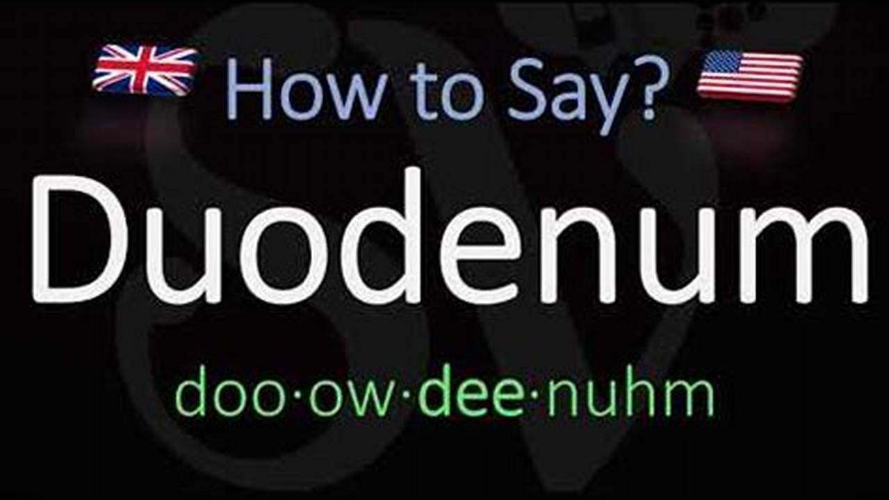 The Ultimate Guide to Pronouncing Duodenum: Master the Correct Way