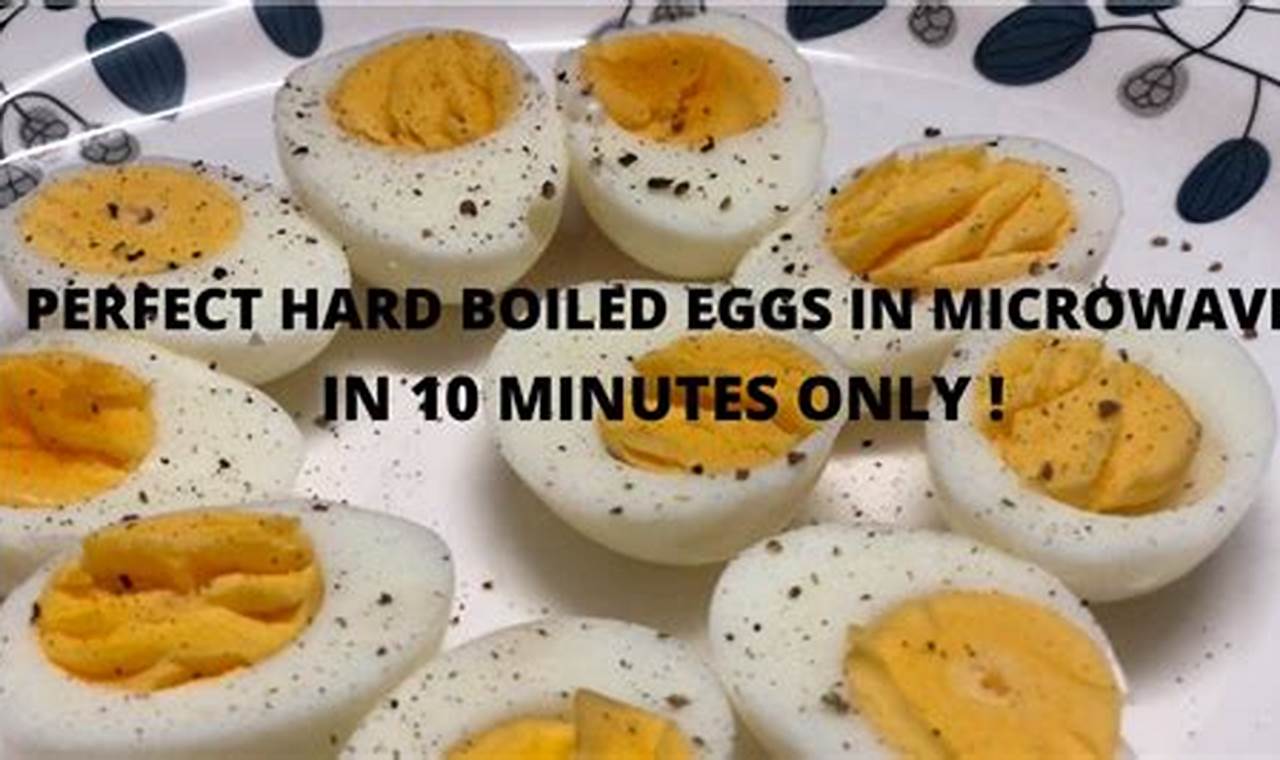 The Ultimate Guide to Cooking Perfect Hard-Boiled Eggs in the Microwave