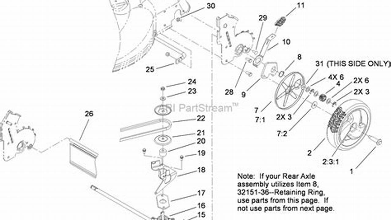 How To Remove Rear Drive Axle Toro Recycler 22