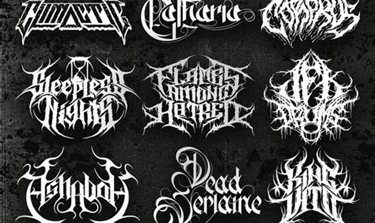 DIY Guide: Crafting a Captivating Broken Concrete Metal Band Logo