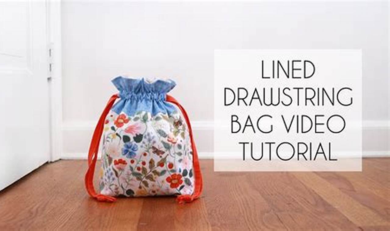 Easy DIY: How to Sew a Drawstring Bag for Beginners
