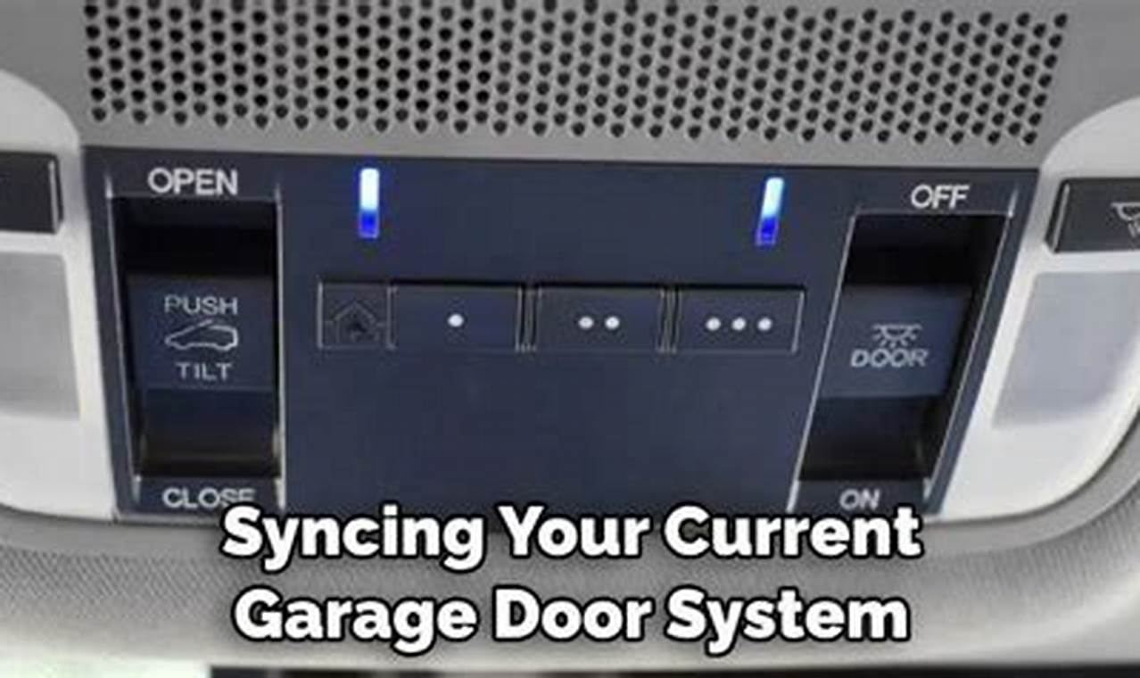 How You Can Effortlessly Program Your 2005 Mdx Garage Door Opener
