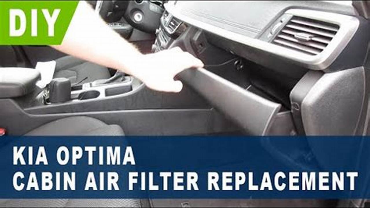 2016 Kia Optima Cabin Air Filter: A Comprehensive Guide to Replacement