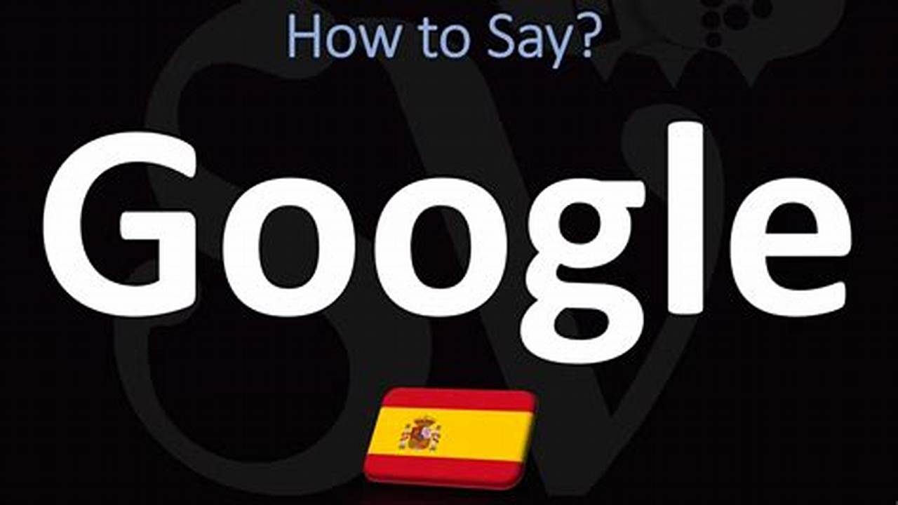 How to Pronounce Google in Spanish | Easy Guide