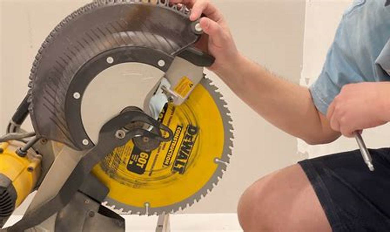 Step-by-Step Guide: Changing a Dewalt Miter Saw Blade with Ease