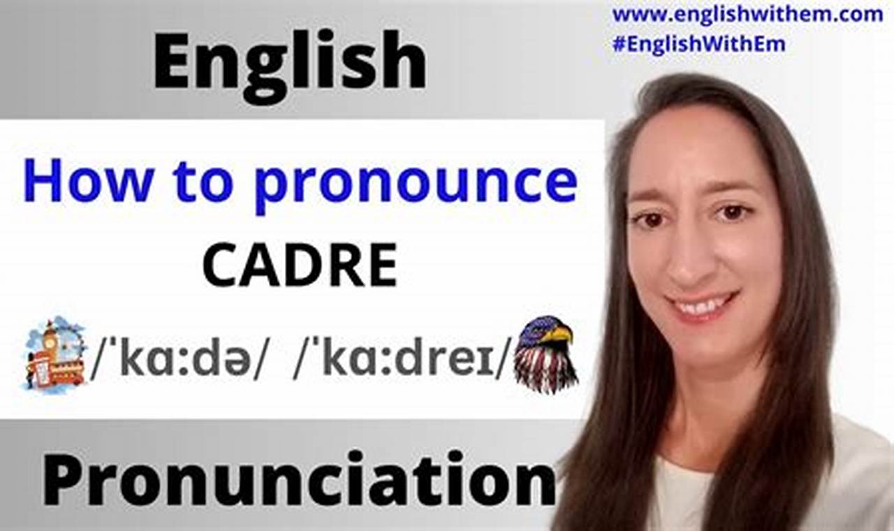 Learn How To Pronounce Cadre Effortlessly: A Comprehensive Guide