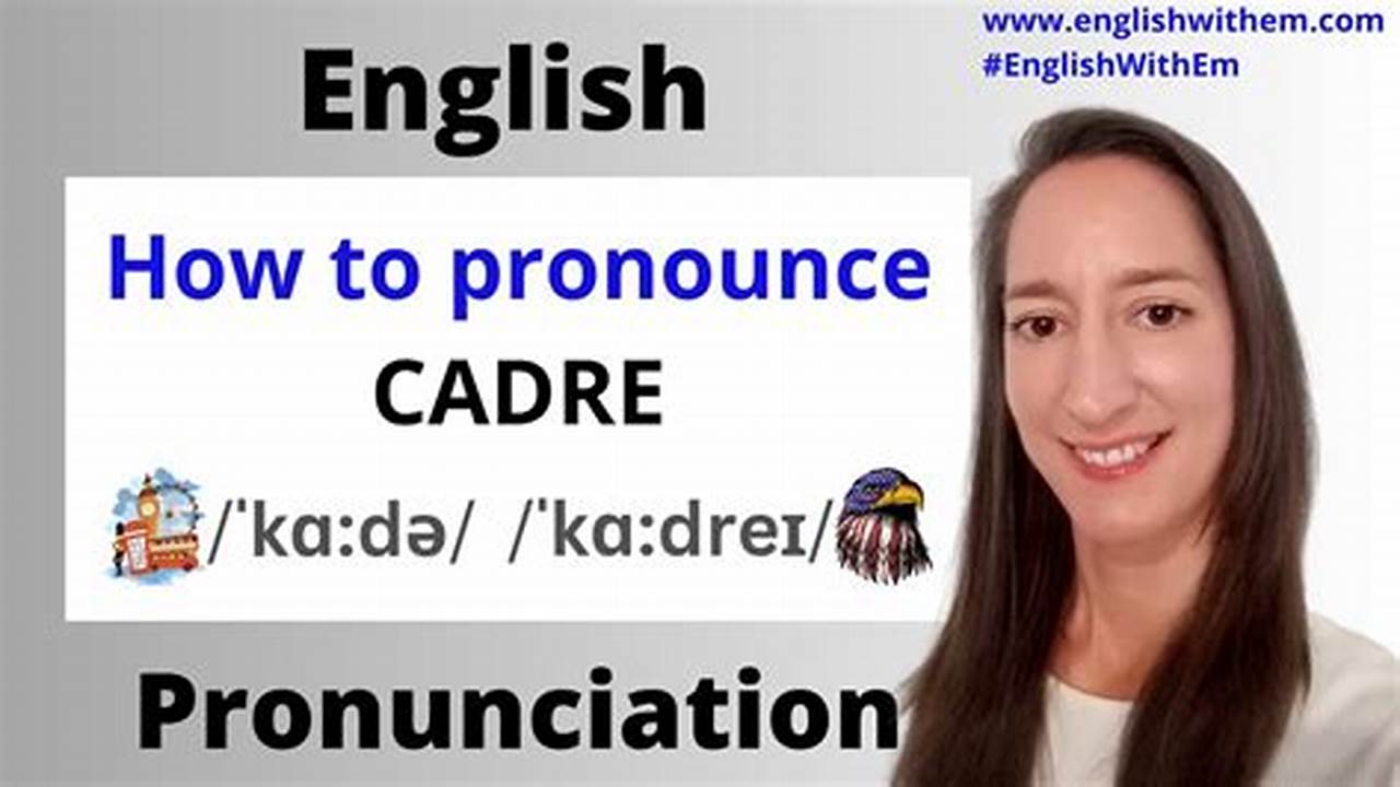 Learn How To Pronounce Cadre Effortlessly: A Comprehensive Guide
