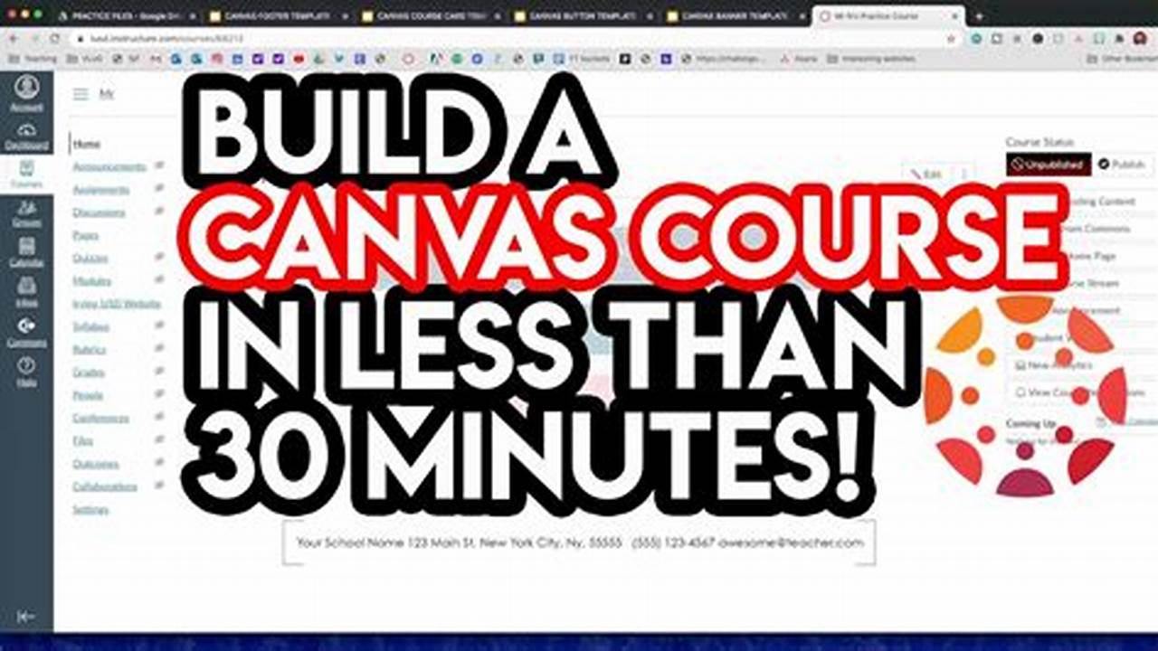 How To Access Canvas Course Template