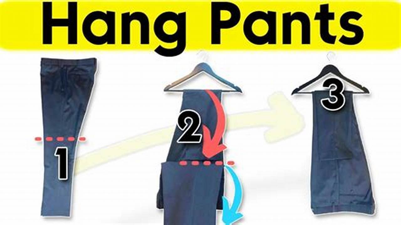 How To Fold Pants On A Hanger