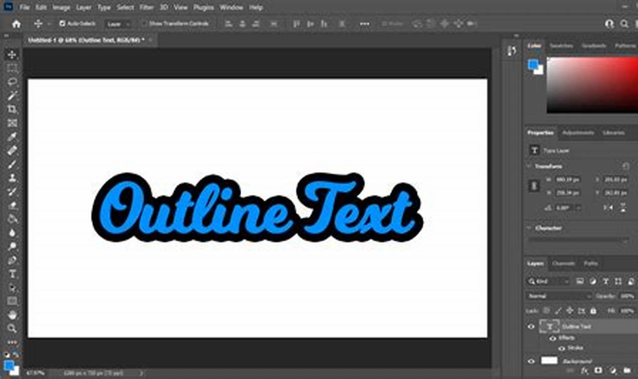 Learn How To Easily Isolate and View Only Stroke of Text in Photoshop