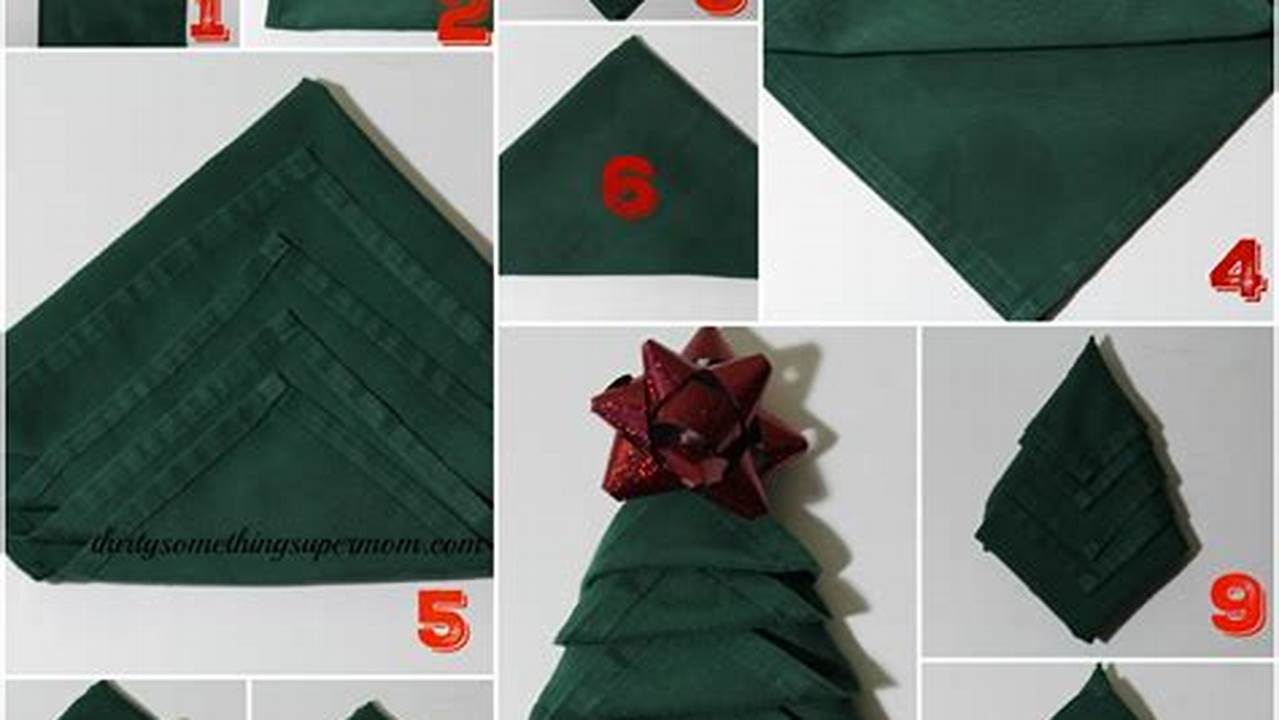 A Festive Touch: How To Transform Napkins Into Christmas Trees for Your Holiday Table