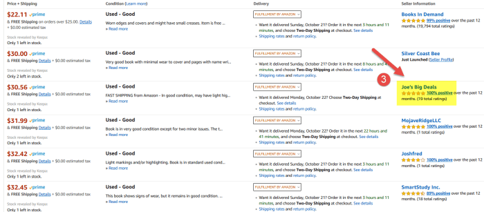 How to find a seller on amazon
