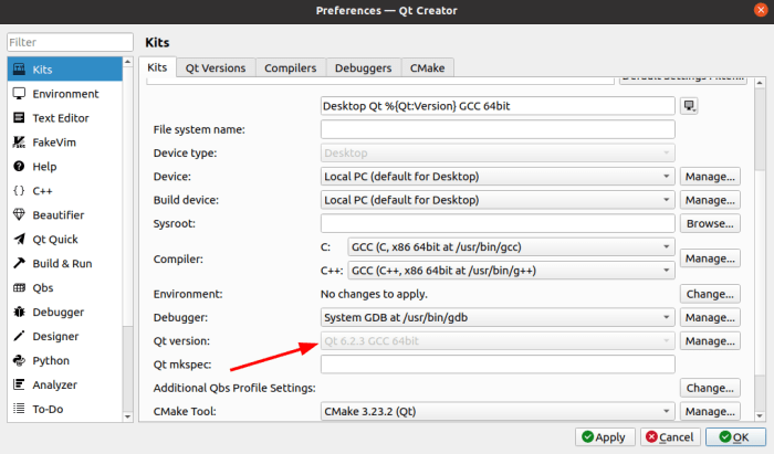 Qt programs ubuntu 22.04 how to set fcitx