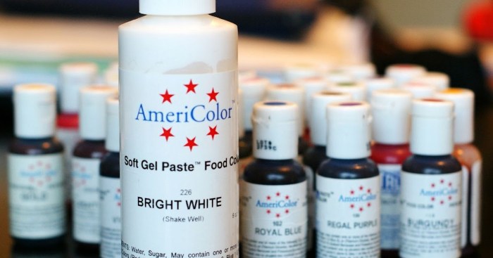Americolor bright white food coloring