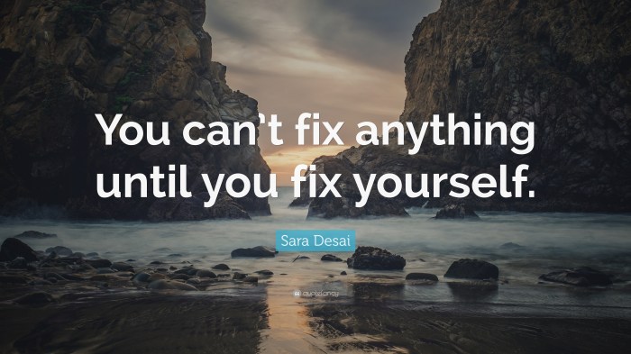 How one can Repair Your self A Self-Enchancment Information