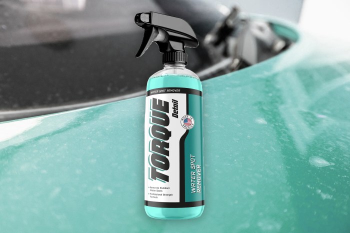 How to remove hard water spots from car