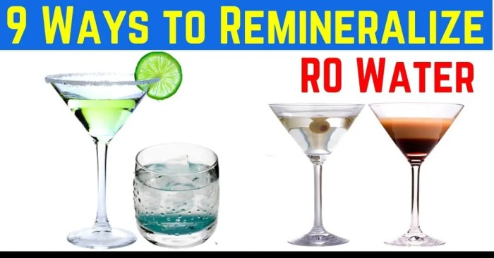 How to restore minerals in ro water
