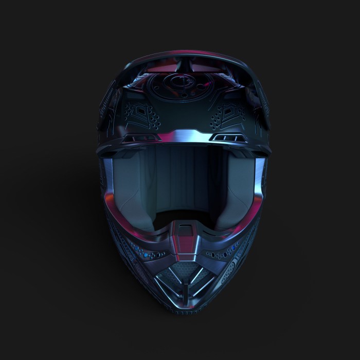How to create glasses space in motorcycle helmet
