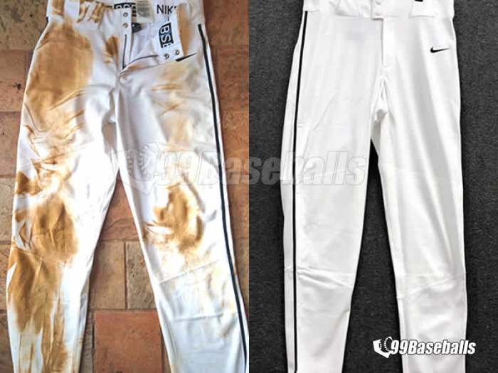 How to get white baseball pants clean