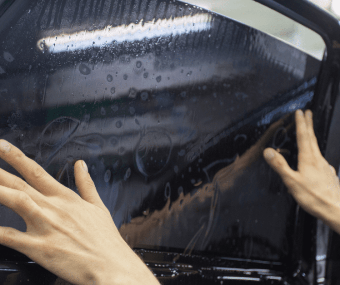 How long after window tint to roll windows down