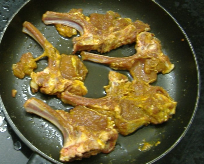 How to grill mutton chops
