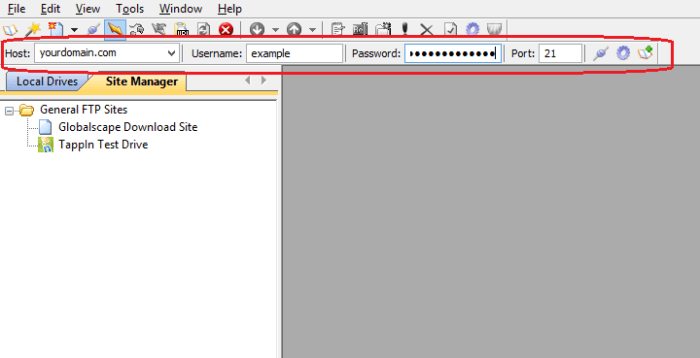 How to increase cute ftp view font