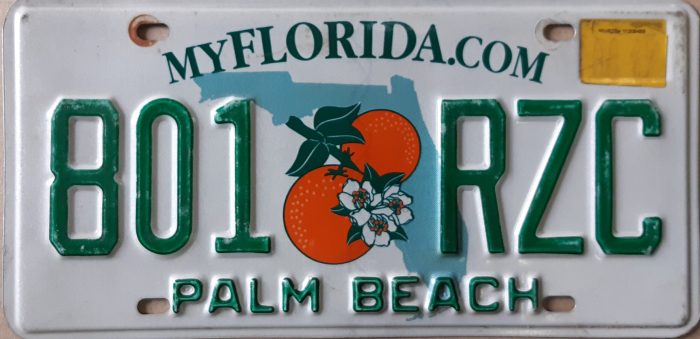 How to get a license plate in florida