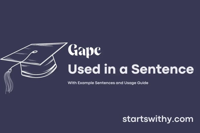How to gape