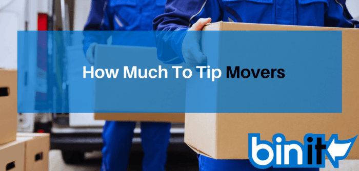 How much to tip movers for long distance move