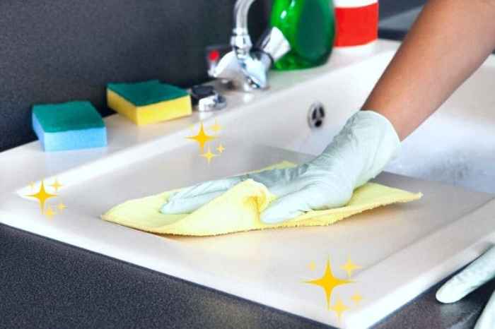 How to clean a composite sink