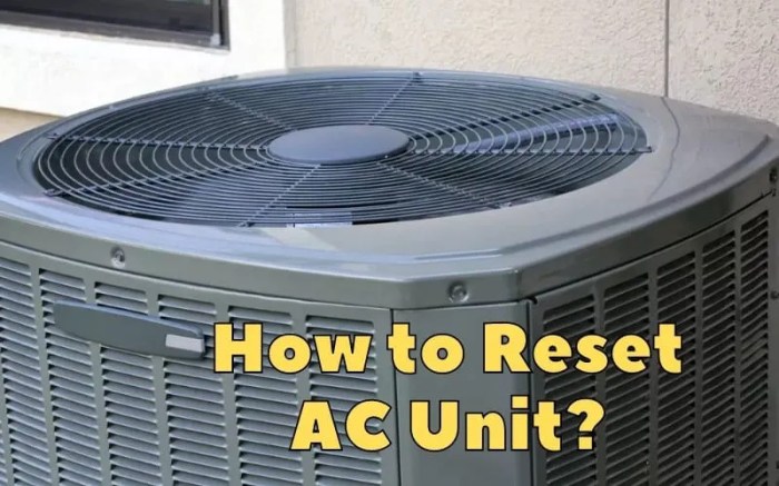 Reset My Coleman AC Unit