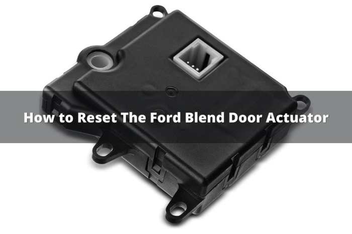 The right way to Reset Mix Door Actuator A Complete Information