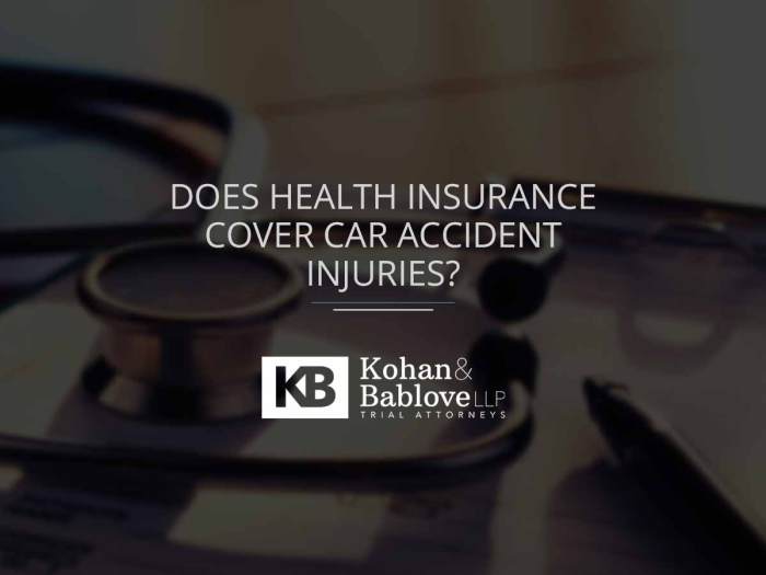 Does health insurance cover car accidents