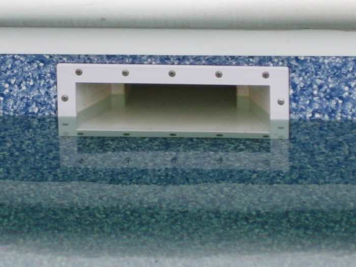 Skimmer How to install concrete pool skimmer replacement plate