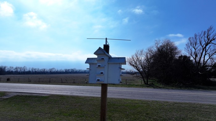 Mounting Purple Martin Homes on Wood Poles