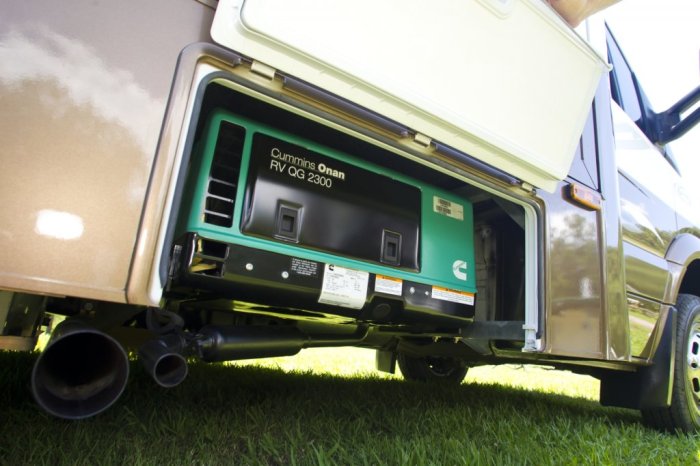 The best way to Open 2005 Beaver Santiam Generator Compartment