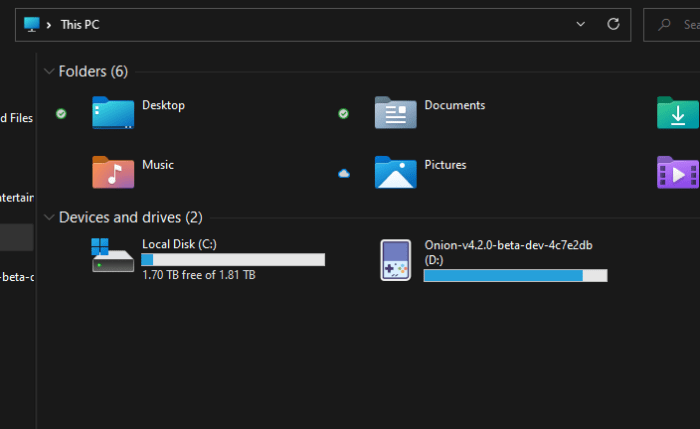 How to fast forward on onion os