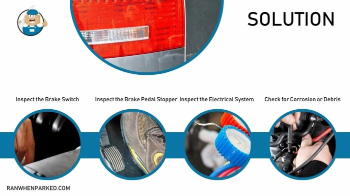 How to turn off brake light on dashboard