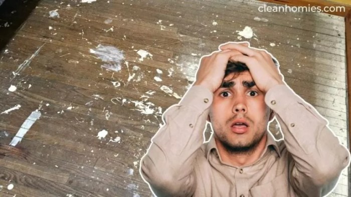 How to get paint off a laminate floor