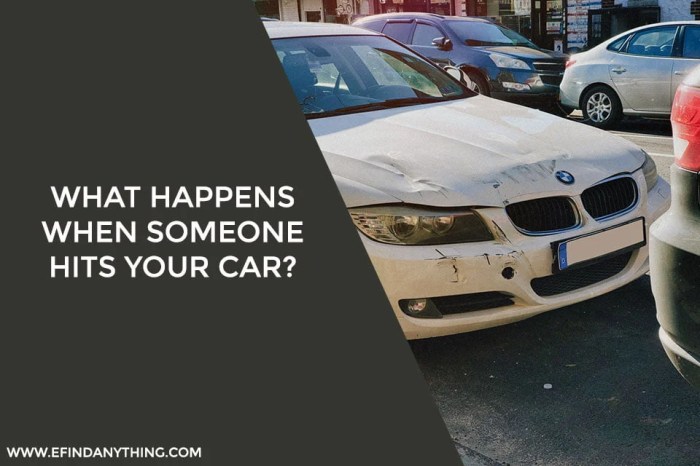 Car when do what else hits someone king october If someone hits your car do you call their insurance